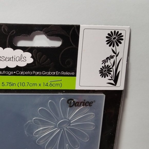 Darice Embossing Folder Large Daisy Flower Scrapbook Paper Crafts Cards - Picture 4 of 6